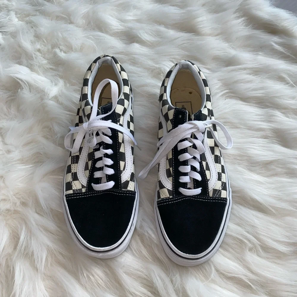VANS OLD SKOOL PRIMARY CHECK SHOE size 8.5 women’s - Picture 3 of 7